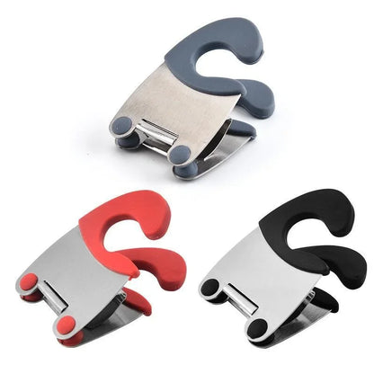 Pot Spoon Holder Pot Clip Holder Anti Scald Silicone Grip for Spoon Spatula Fork Cooking Utensils Spoon Rest Kitchen Accessories
