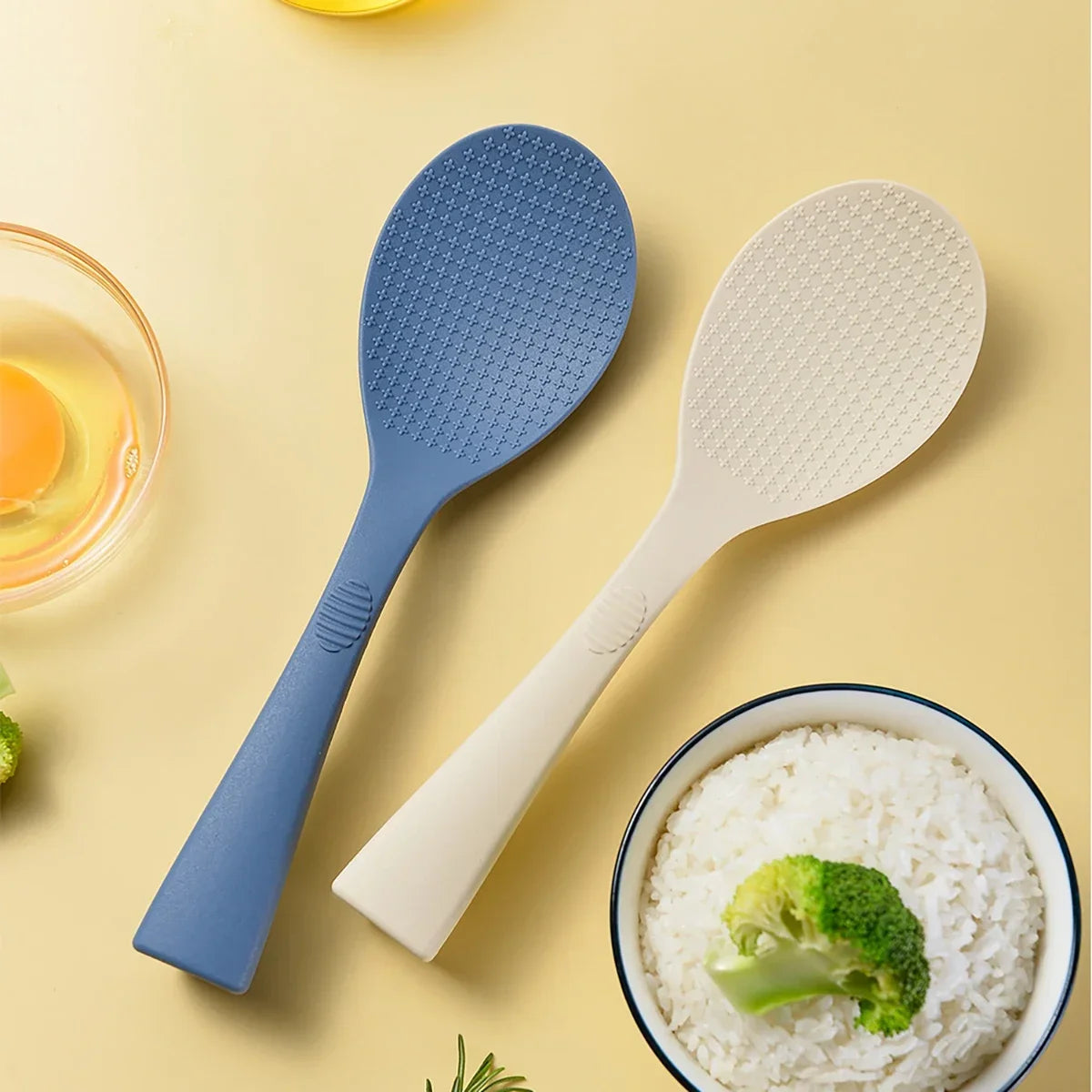 Food Grade Silicone Rice Spoon, Household Non-stick Pot, High Temperature Resistant Kitchen Spoon, Kitchen Tools, 1 tbsp
