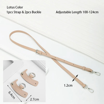 1 Set Bag Strap For Longchamp Mini Punch-free Genuine Leather Shoulder Strap Set Transformation Crossbody Strap Bag Accessories - Smarsty