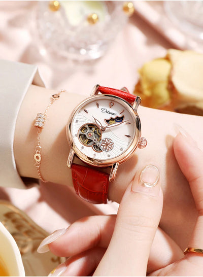 Luxury Women's Automatic Mechanical Watch with Moon Phase - Smarsty