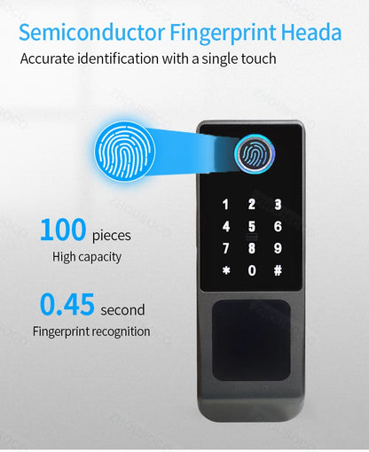 Waterproof Smart Door Lock with Bluetooth and WiFi Control - Smarsty