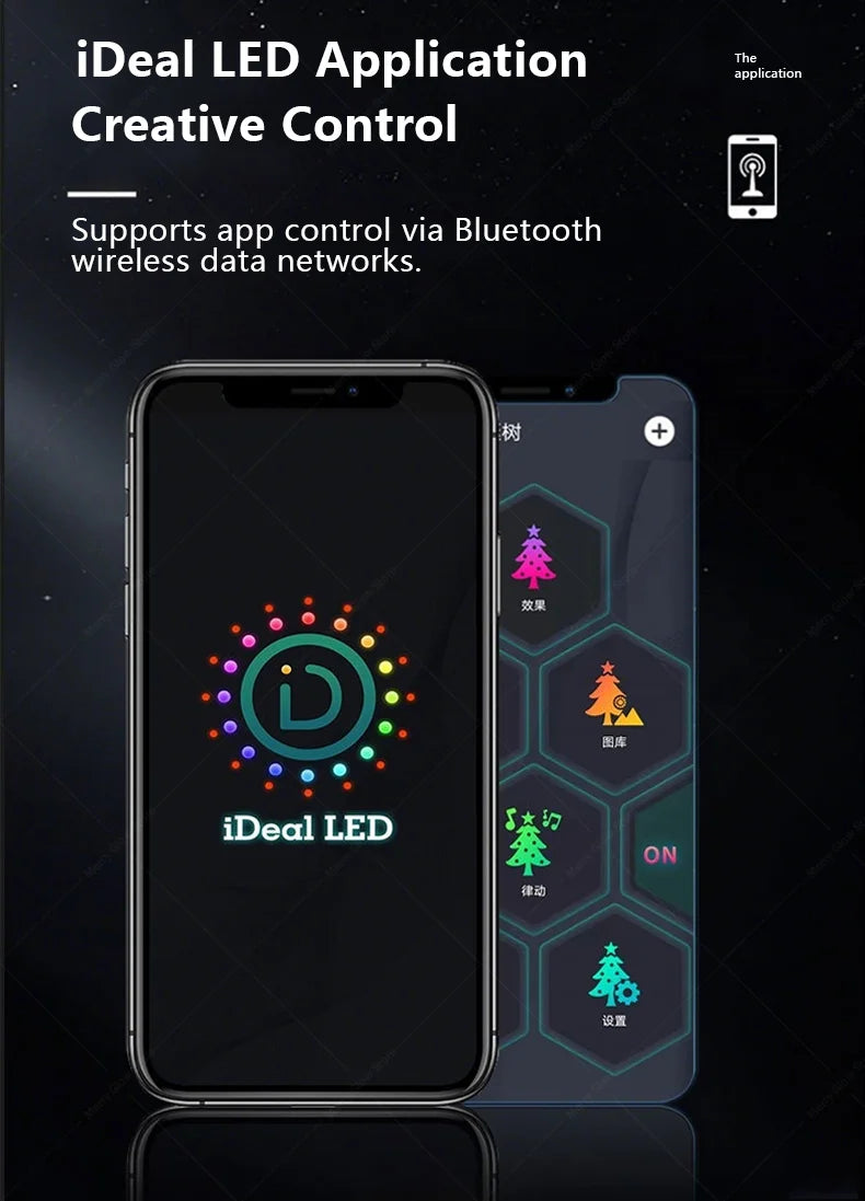 Smart Christmas Tree Lights with Remote & App Control 400 RGB LED Beads Music Sync Timer for Festive Holiday Christmas Decor