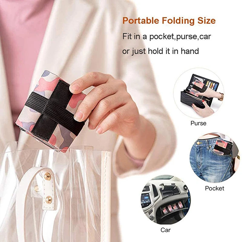 Foldable Storage Bag With Handle Camouflage Shopping Bag - Smarsty