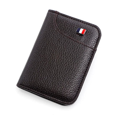 Men's Wallet Short Wallet Card Holder Fashion Thin Multi Card Business Soft Leather Wallet for Men Bolsa Feminina Coin Purse - Smarsty