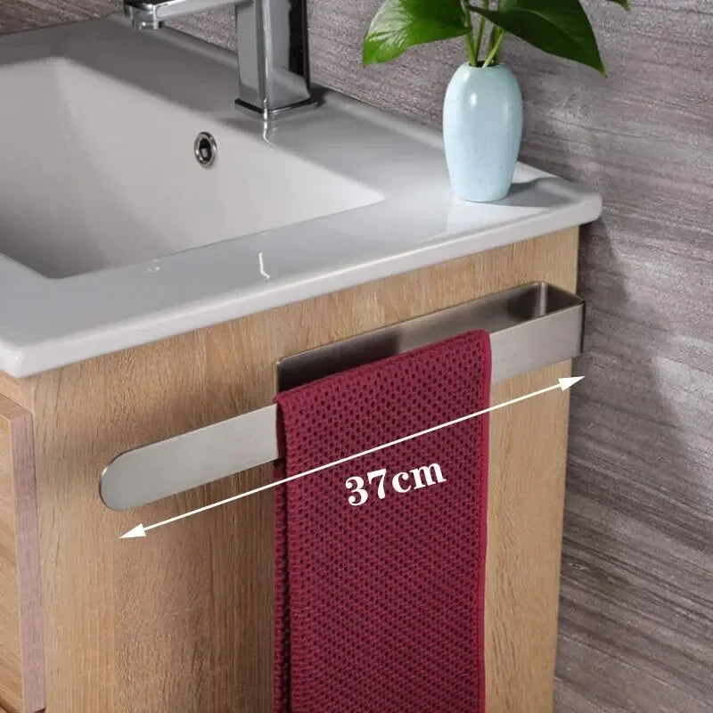 Self-Adhesive Stainless Steel Towel Rack for Bathroom - Smarsty