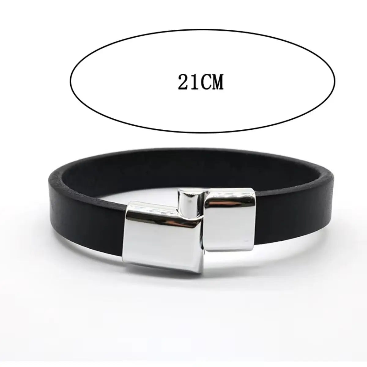Vintage Cowhide Leather Bracelet for Men Magnetic Buckle - Smarsty