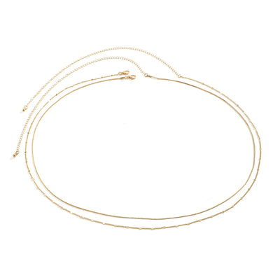 Boho Rhinestone Belly Chain Waist Belt Set - Smarsty