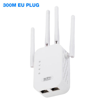 Dual-Band 2.4G 5G WiFi Repeater Signal Booster WiFi Extender 802.11bgn Gigabit Router with WPS EU/US Plug Type WiFi Amplifier - Smarsty