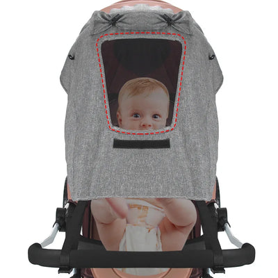 Universal Baby Stroller Accessories Sun Shade UV Protection Sunshade Carriage Canopy Cover for Prams Infants Car Seat Sun Visor by Smarsty