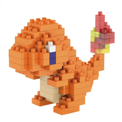 DIY Pokemon Blocks Small Cartoon Mini Building Block Pikachu Charizard Eevee Mewtwo Anime Assemble Action Model Dolls Toys by Smarsty