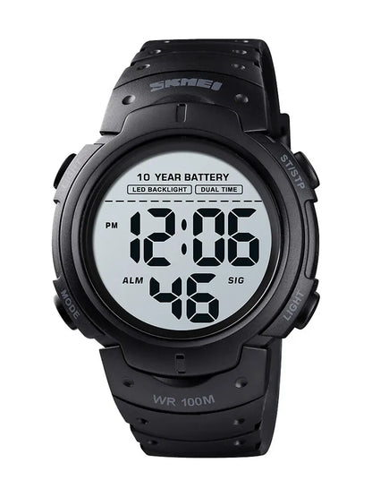 Waterproof Digital Sport Watch with 10 Year Battery Life - Smarsty