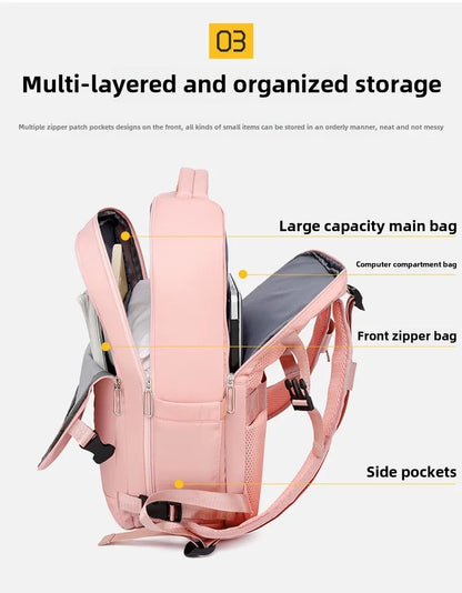 2025Men Women's Bag Large Capacity Journey Multifunction Backpack With Shoe Storage Multilayer Dry And Wet Separation Waterproof