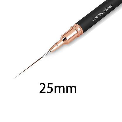 Black Nail Art Liner Brushes for Precision Design - Smarsty