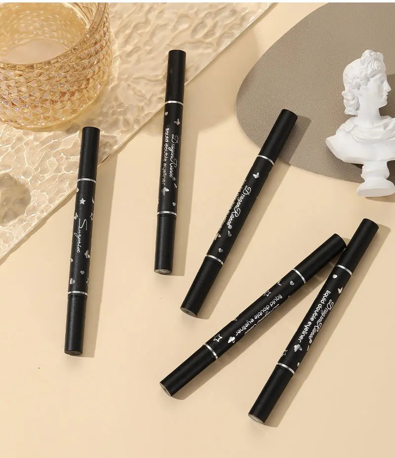 Dragon Ranee Waterproof Double Head Eyeliner for Easy Application - Smarsty