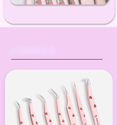 Stainless Steel Eyelash Tweezers for Easy 3D Lash Application - Smarsty