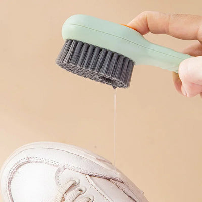 1/2/4PCS Shoe Washing Machine Bag with Liquid Shoe Brush Set Durable Laundry Shoe Bag and Soft Bristle Clean Brush for All Shoes - Smarsty