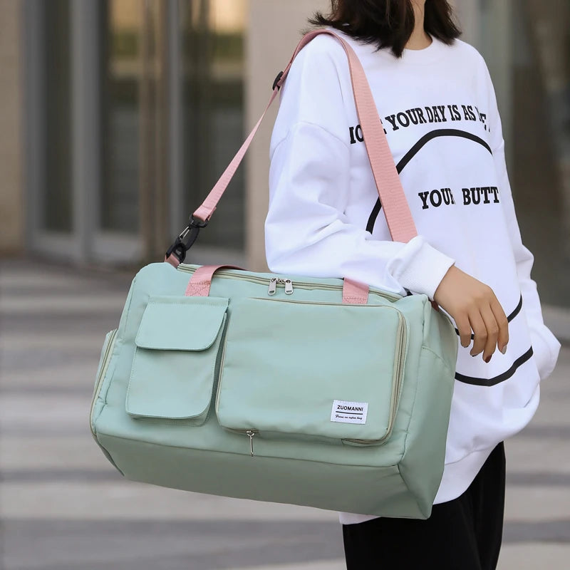 Unixinu Carry On Weekender Duffle Bag With Shoe Compartment - Smarsty