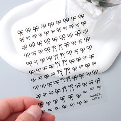 Mini Bowknot Nail Art Stickers for Creative Decoration - Smarsty