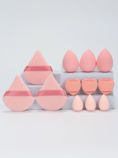 12-Piece All-Purpose Makeup Sponge Set for Flawless Application - Smarsty