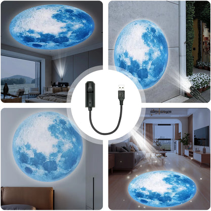 Blue Planet LED Moon Lamp for Atmospheric Night Lighting - Smarsty