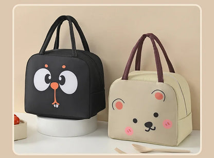 Cartoon Animals Kids Insulated Lunch Bag with Free Shipping - Smarsty