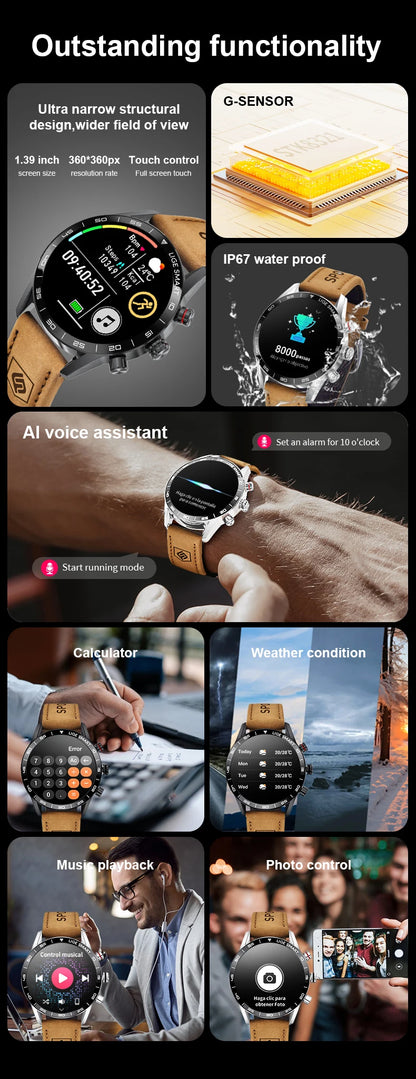 Rugged Military GPS Smart Watch for Men - Smarsty