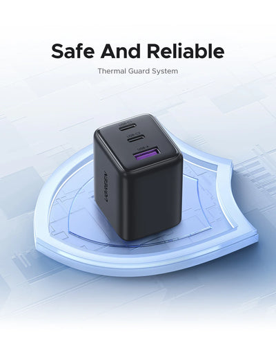 【US Plug】UGREEN 20W 30W GaN Charger Mini PD 3.0 USB C Phone Charger For iPhone 16 15 14 Pro Samsung S25 Xiaomi Tablet iPad Air - Smarsty