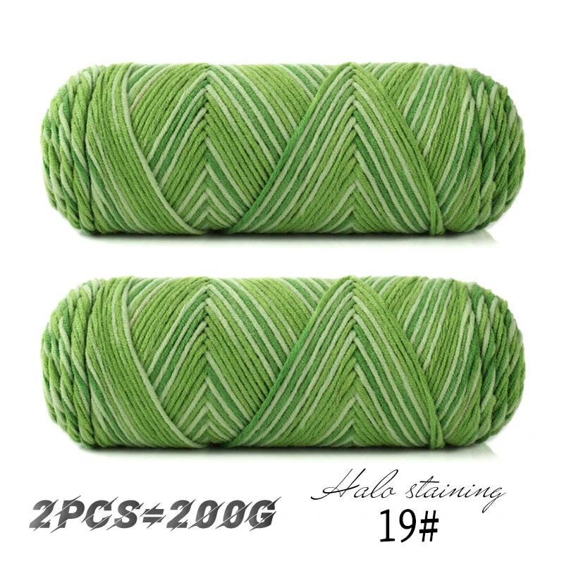 Colorful Dyed Milk Cotton Baby Sweater Yarn for DIY Projects - Smarsty