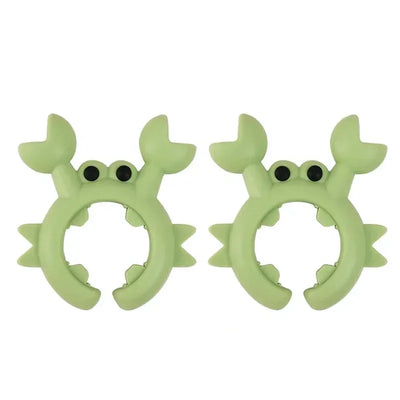 4/1PCS Silicone Spatula Rack Small Crab Anti Scalding Overflow Pot Clip Spoon Holder Clip Universal Shovel Rack Kitchen Gadget by Smarsty