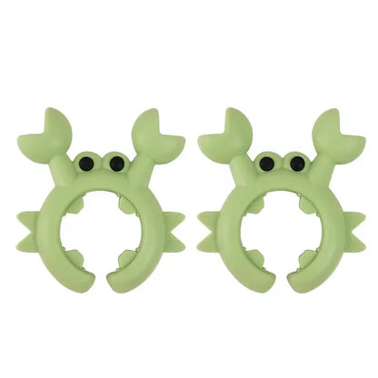 4/1PCS Silicone Spatula Rack Small Crab Anti Scalding Overflow Pot Clip Spoon Holder Clip Universal Shovel Rack Kitchen Gadget