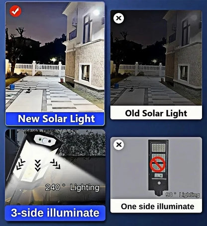 15000LM Solar Motion Sensor Light for Outdoor Use - Smarsty