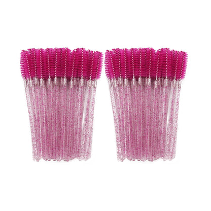 50Pcs Disposable Eyelash Brushes for Makeup Application - Smarsty