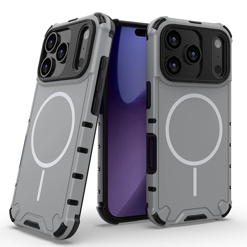 Airbag Anti Fall Magnetic Wireless Charging Phone Case for IPhone 17 Air 17 16 11 13 Pro Max 15 14 Plus for Magsafe Matte Cover