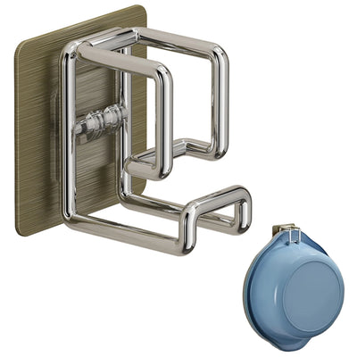1/2/4/6Pcs Stainless Steel Washbasin Hook Multifunction Punch-free Kitchen Bathroom Rack Basin Storage Rack Towel Hanging Holder - Smarsty