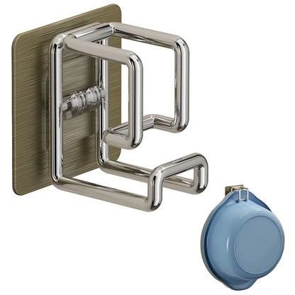 1/2/4/6Pcs Stainless Steel Washbasin Hook Multifunction Punch-free Kitchen Bathroom Rack Basin Storage Rack Towel Hanging Holder