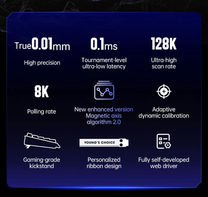 Mechanical Gaming Keyboard Rapid Trigger 8000Hz Response