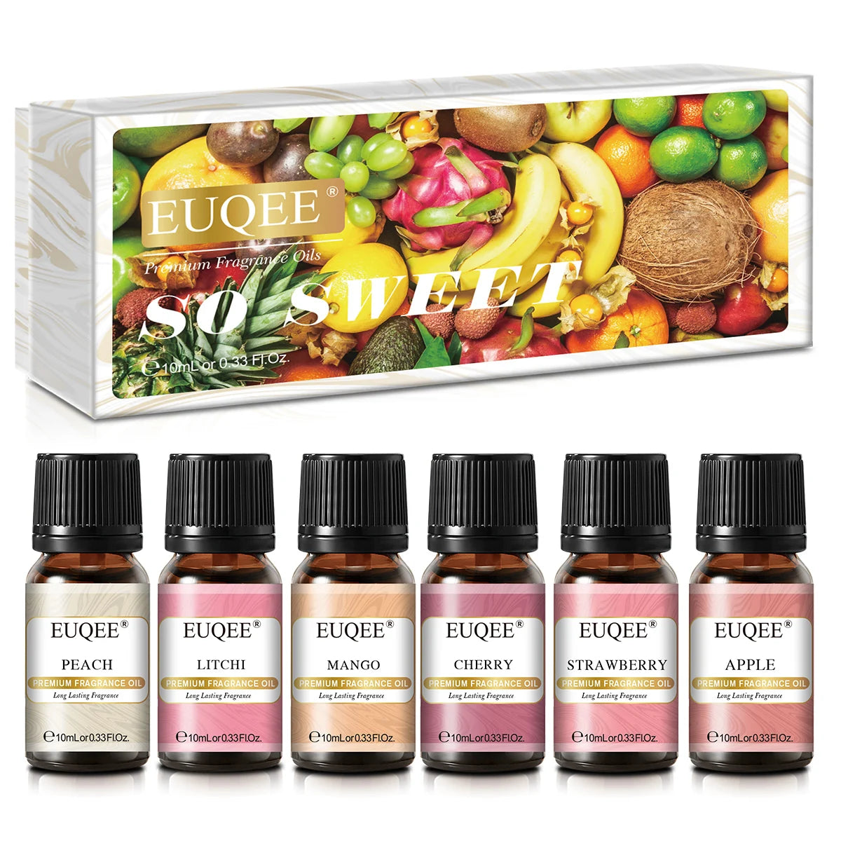 EUQEE 6pcs Fruit Fragrance Oils Set for Diffusers - Smarsty