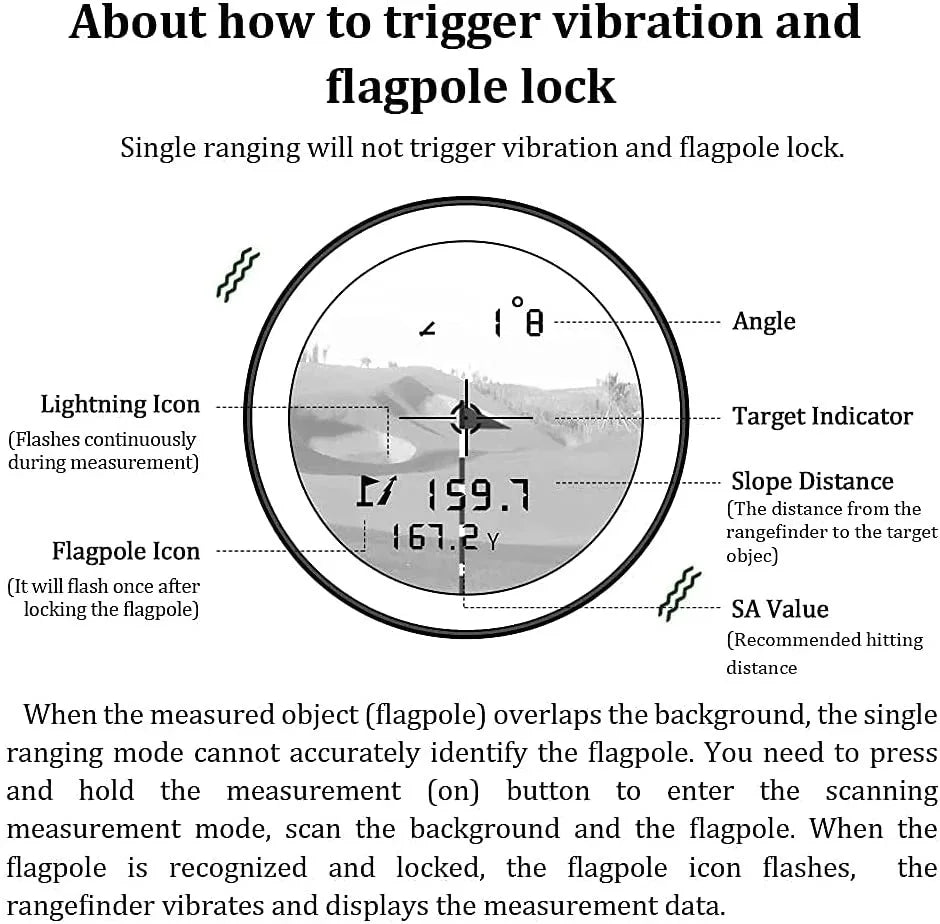 Revasri Golf Laser Rangefinder with Slope Compensation - Smarsty
