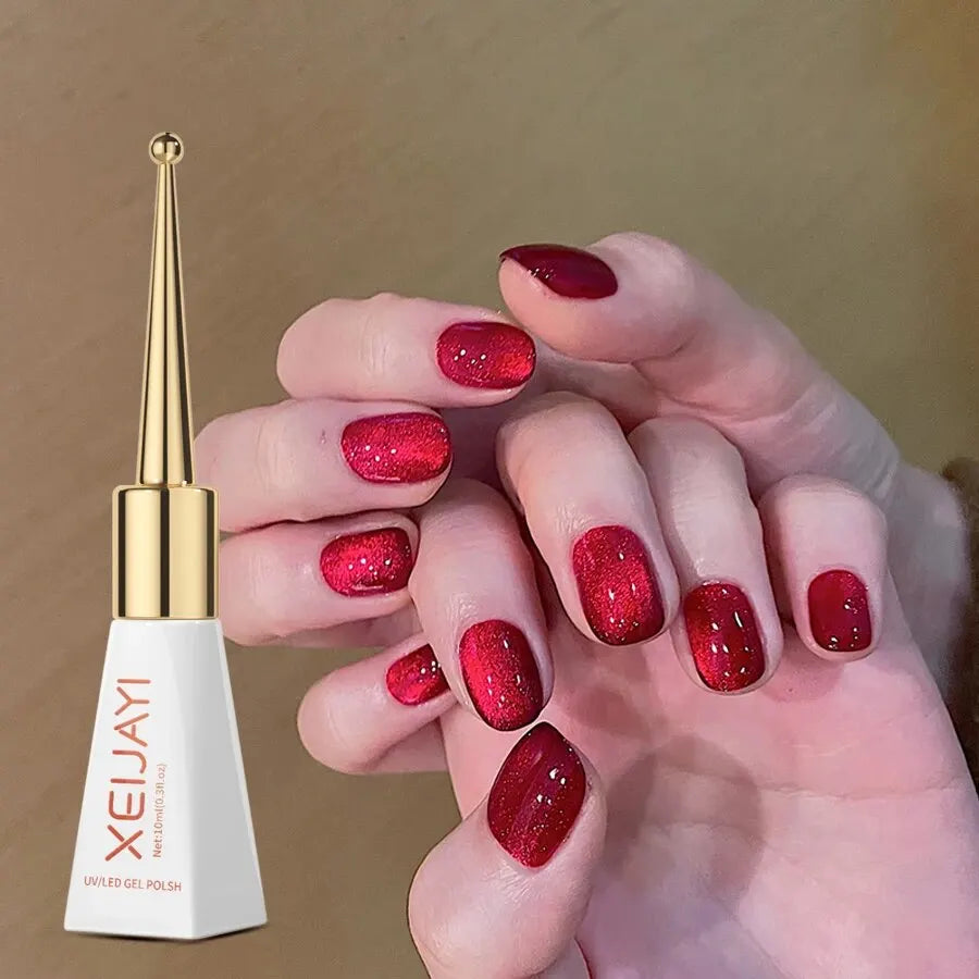 Holographic Cat Eye Gel Polish With Magnetic Effect - Smarsty