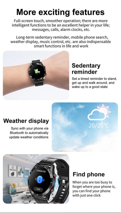 Bluetooth Call Smart Watch for Men with Health Tracking - Smarsty