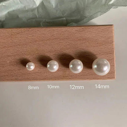 Elegant Rose Stud Earrings With Imitation Pearl Pink Tulip - Smarsty