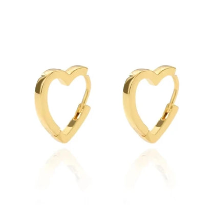 Stainless Steel Star Hoop Earrings Gold Tone Hypoallergenic - Smarsty