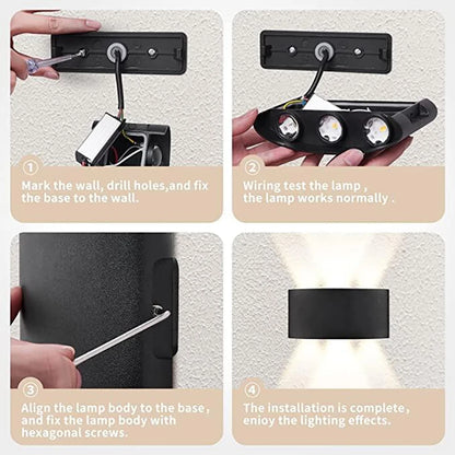 Modern LED Wall Sconces for Indoor Outdoor Lighting - Smarsty