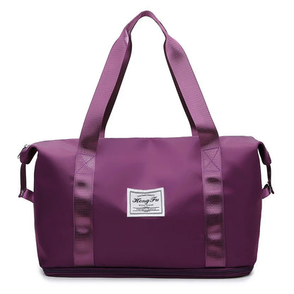Waterproof Nylon Travel Duffle Bag for Women Large Capacity - Smarsty