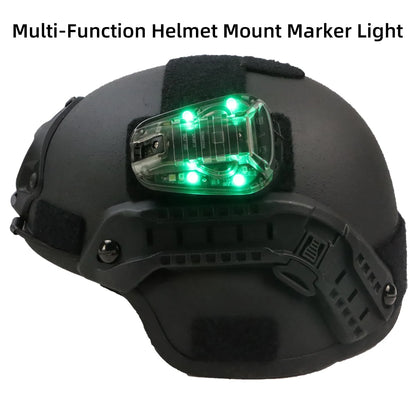 BOOIU Tactical Helmet Light Signal Light with LED IR/Strobe IFF Helmet Light Flashlight Survival Signal Light for Outdoor Sport by Smarsty