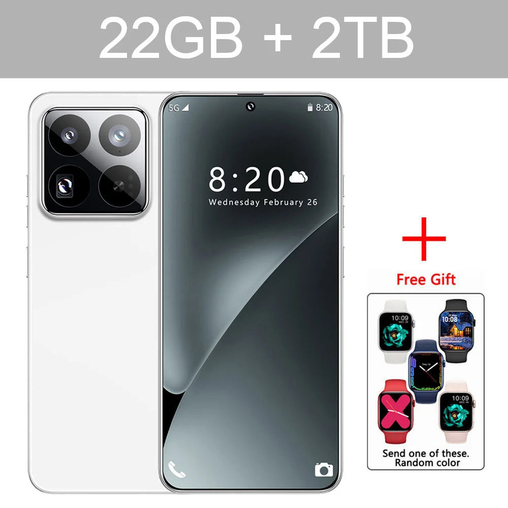 New 2025 HOT 15 Ultra 7.0HD Global Edition Original Smart Dual Card Facial Recognition Function 8000mAh Battery