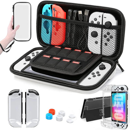 Nintendo Switch OLED Model Carrying Case 9 in 1 Kit - Smarsty