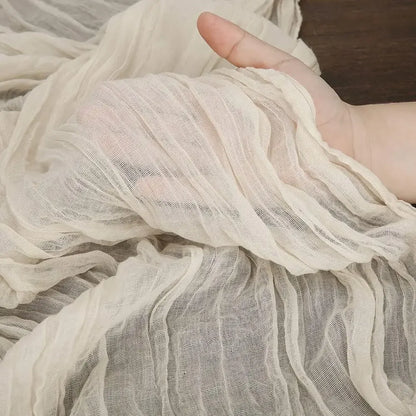 Pink Cheesecloth Table Runner for Romantic Weddings - Smarsty