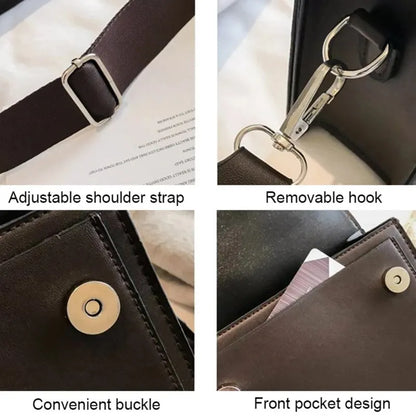PU Leather Crossbody Bag For Women Travel Friendly Flap - Smarsty