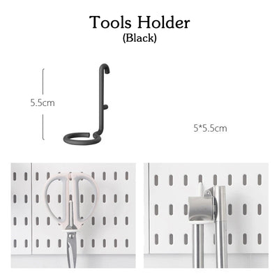 DIY Pegboard Accessories Kitchen Organization No Drill Hanging Shelf Storage Hooks Wall Organizer Crafts For Garage Room by Smarsty
